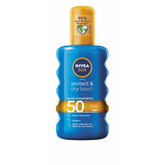 NIVEA Sun Protect & Dry Touch Spray SPF50 200ml