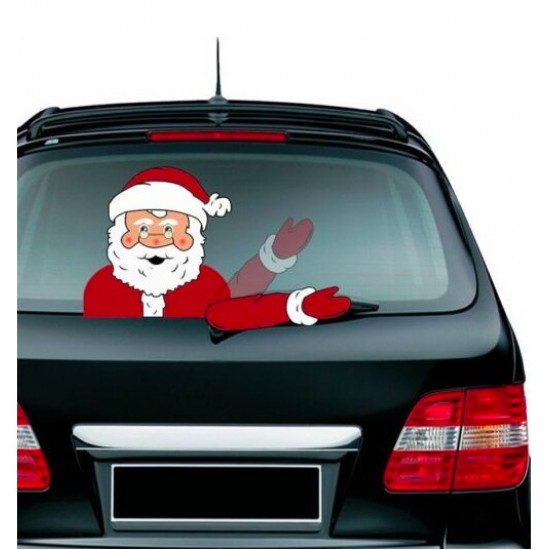 Χριστουγεννιάτικο Αυτοκόλλητο Αυτοκινήτου Άγιος Βασίλης