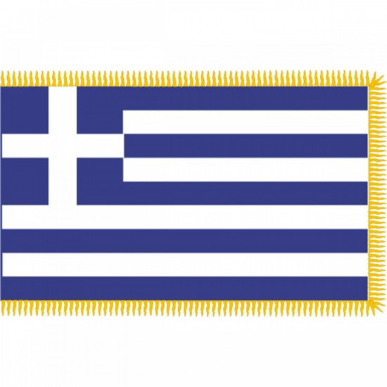 Σημαία Ελληνική Nylon Με Κρόσσια