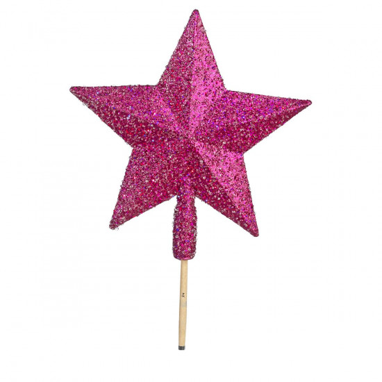 Κορυφή Αστέρι Ροζ Πλαστική 20cm