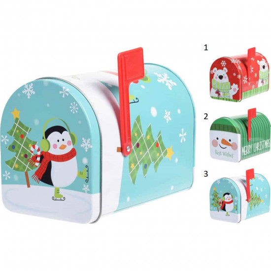 Κουτί Μεταλλικό Ταχυδρομείου Χριστουγεννιάτικο 