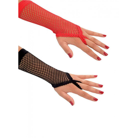 Διχτυωτά Γάντια με Δέσιμο στο Δάχτυλο