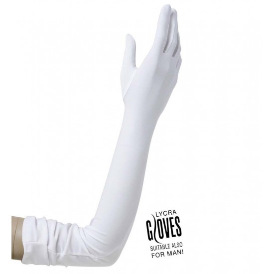 Γάντια λευκά πολύ μακριά 60 εκατοστά