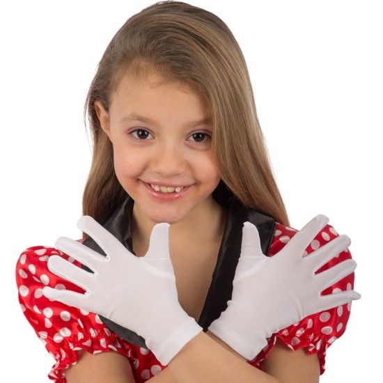 Γάντια Παιδικά Λευκά 17εκ