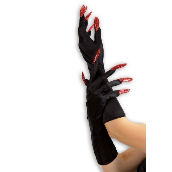Γάντια Μαύρα Με Νύχια