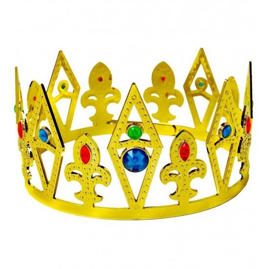 Κορώνα Βασιλιά - Βασίλισσας Με Διακοσμητικά Πετράδια