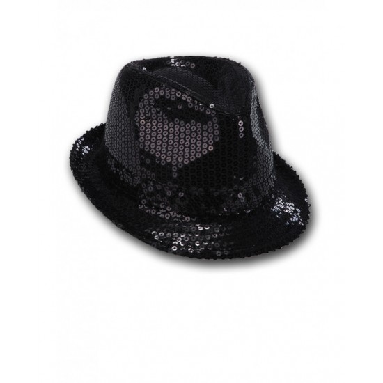 Καπέλο Καβουράκι Μαύρο Με Πούλιες