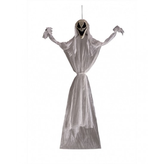 Κρεμαστός Διακοσμητικός Σκελετός Halloween Φάντασμα Με Φως