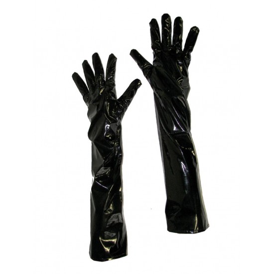 Γάντια Μαύρα Γυαλιστερά 50cm