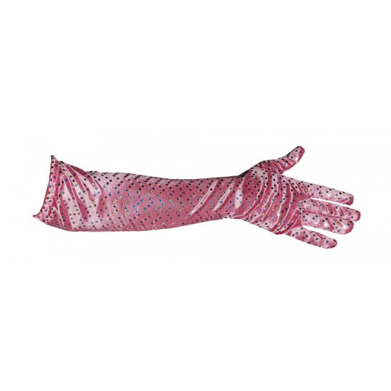 Γάντια Ροζ Με Πούλιες 34Cm
