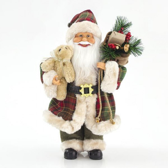 Άγιος Βασίλης με Αρκούδο 45cm